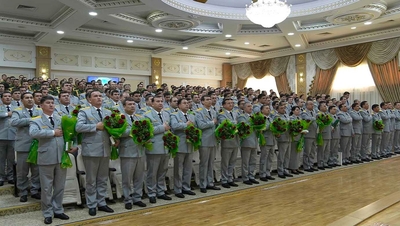 A ceremony of awarding state awards to military personnel was held in Turkmenistan on the occasion of the 33rd anniversary