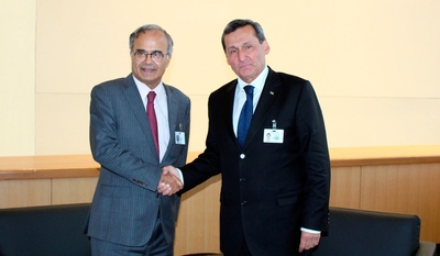 The possibilities of transport and transit corridors in the North-South and East–West directions were discussed