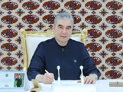 Chairman of the Halk Maslahaty of Turkmenistan made a working trip to the city of Arkadag