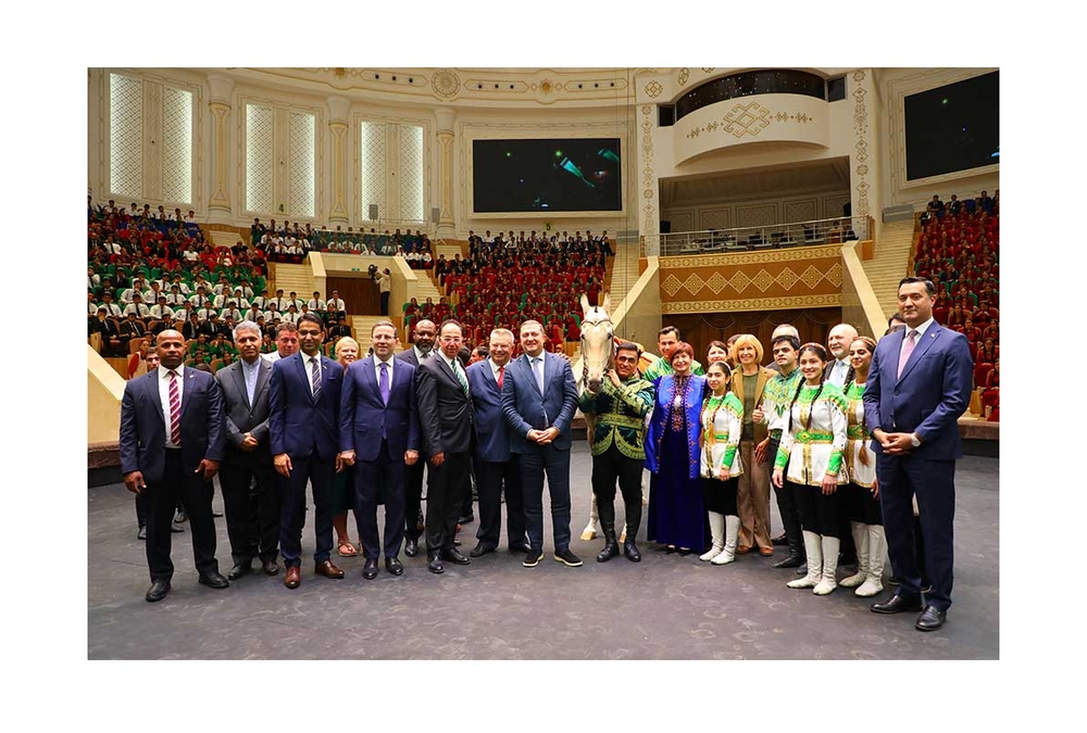 The ceremony of awarding the UNESCO certificate was held at the Aba Annaev International Academy of Horse Breeding in Arkadag