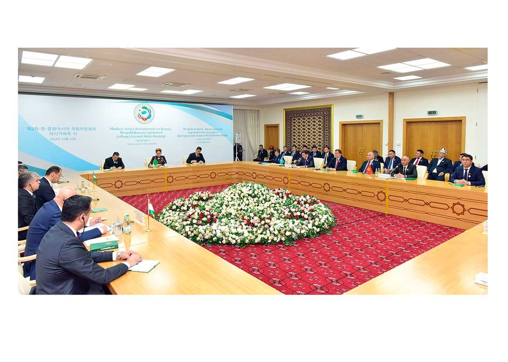 The second meeting of the speakers of the parliaments of the Central Asian countries and the Republic of Korea was held in the Turkmen capital