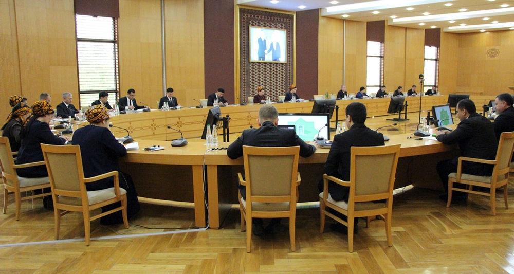 Türkmenistanyň adam hukuklary babatda halkara borçnamalarynyň we halkara ynsanperwer hukugynyň ýerine ýetirilmegini üpjün etmek boýunça pudagara toparynyň nobatdaky mejlisi