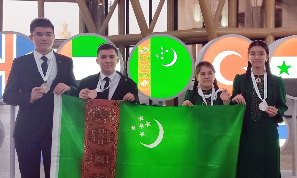 Turkmen schoolchildren win four medals at the International Chemistry Olympiad in Riyadh