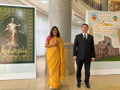 The Indian Embassy in Ashgabat held a tree planting campaign