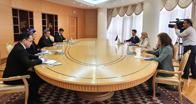 A meeting was held at the MFA of Turkmenistan with the EU Special Representative for Central Asia