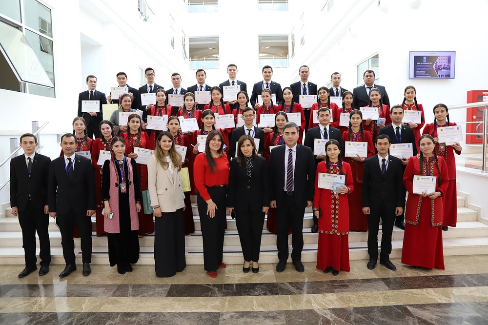 An intellectual competition was held in Turkmenistan in honour of International Women's Day