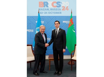 The President of Turkmenistan held a meeting with the UN Secretary General