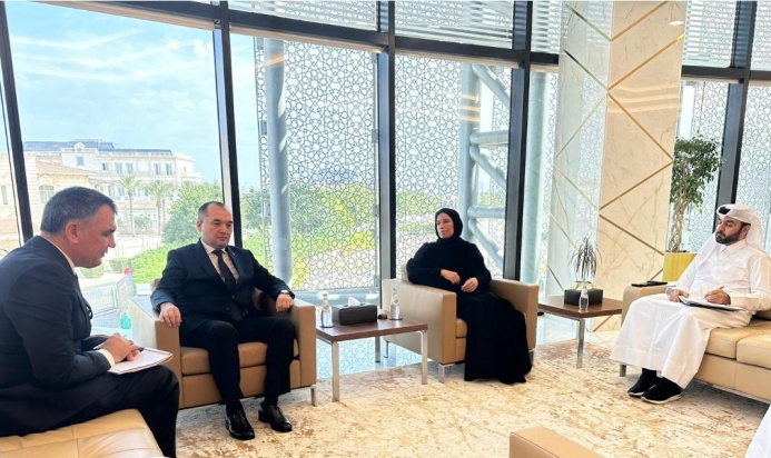 Meeting of the Ambassador of Turkmenistan with the Minister of Education, Higher Education of the State of Qatar