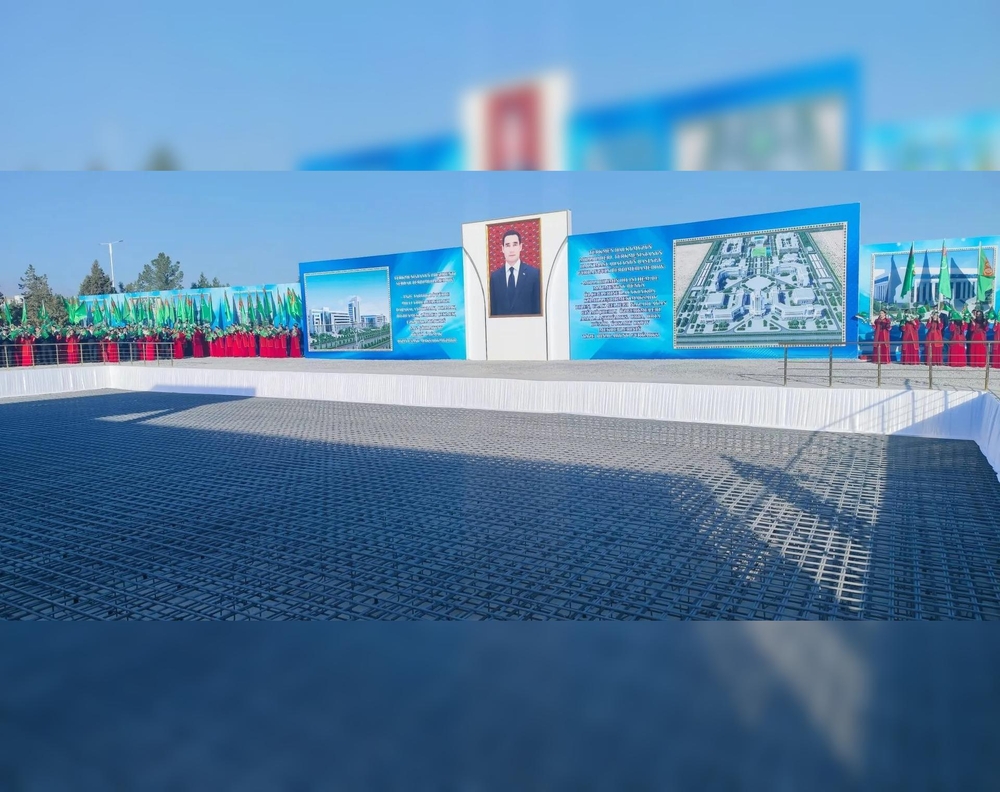 Serdar Berdimuhamedov took part in the laying of a new building of the Turkmen Institute of Architecture and Construction