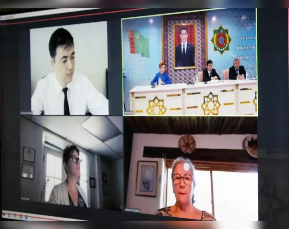 Productive Meeting with representatives of the University of New Mexico of the USA and the IIRMFA of Turkmenistan