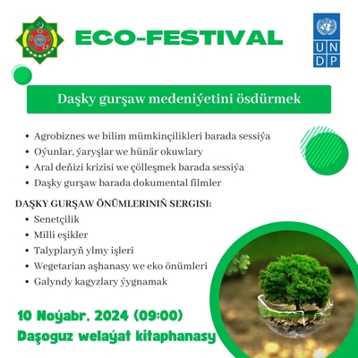 UNDP to hold eco-festival in Dashoguz