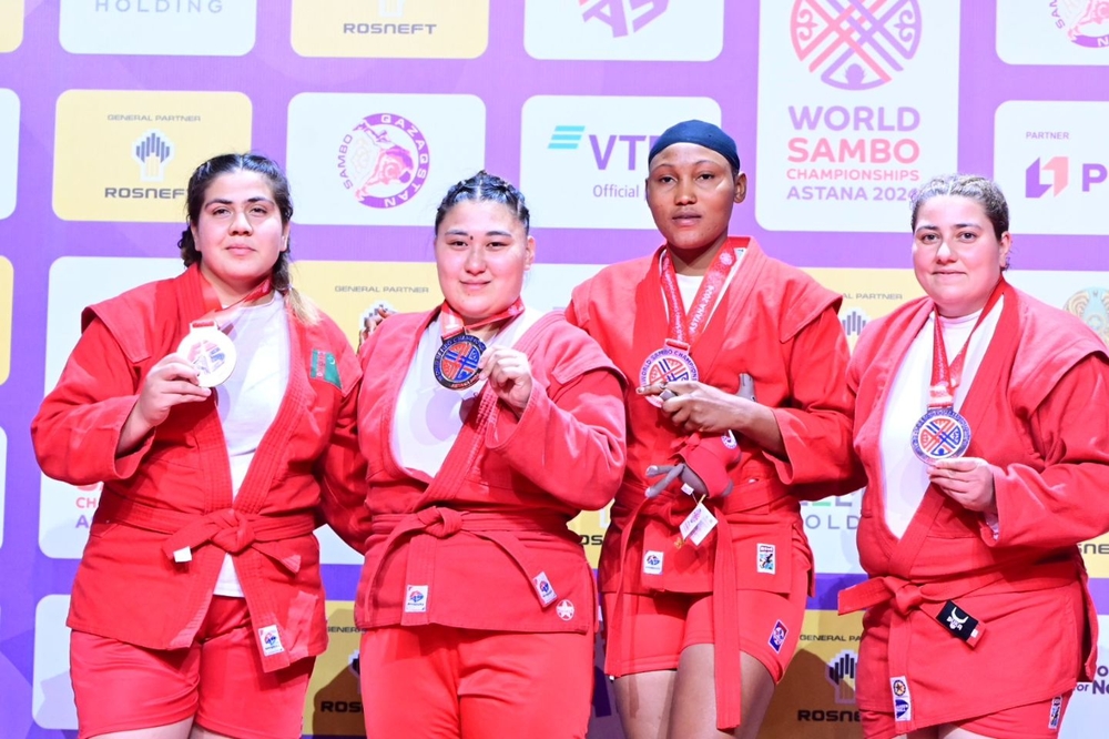 Astanada geçirilen sambo boýunça dünýä çempionatynda türkmenistanly türgenler 6 medal gazandy