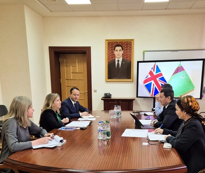 Meeting between the representatives of the Ministry of Education of Turkmenistan and the British delegation