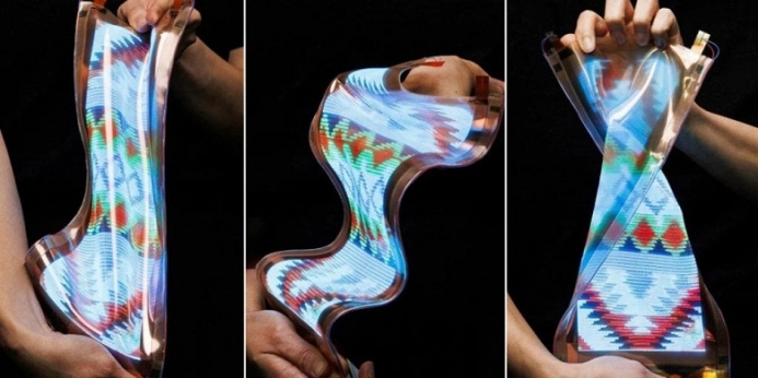 The world's first stretchable display is presented - it can expand by 50%