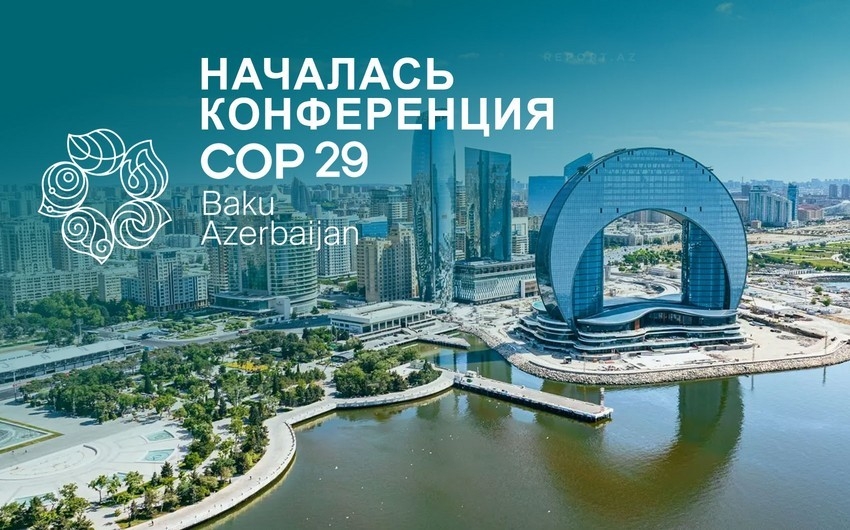 The delegation of Turkmenistan takes part in COP29