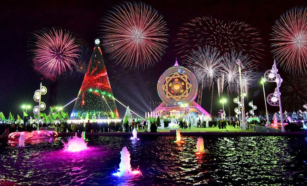 Preparations are underway in Ashgabat for the upcoming New Year holiday