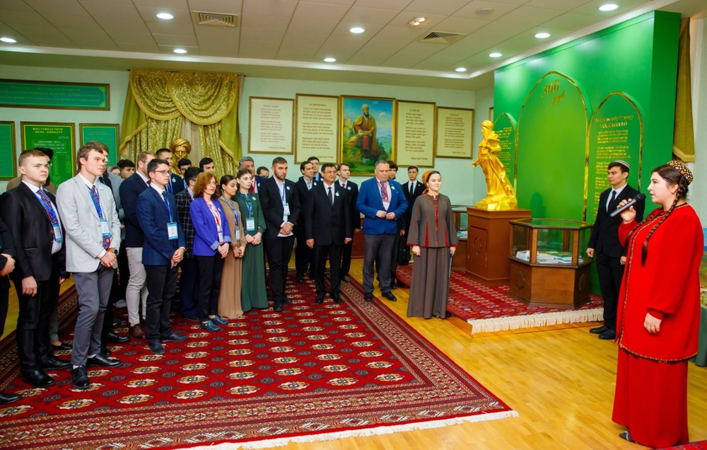 The quests visited the museums of Magtymguly TSU