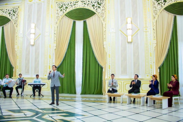 On  the occasion of the 1st anniversary of the founding of the city of Arkadag, a festive musical celebration took place