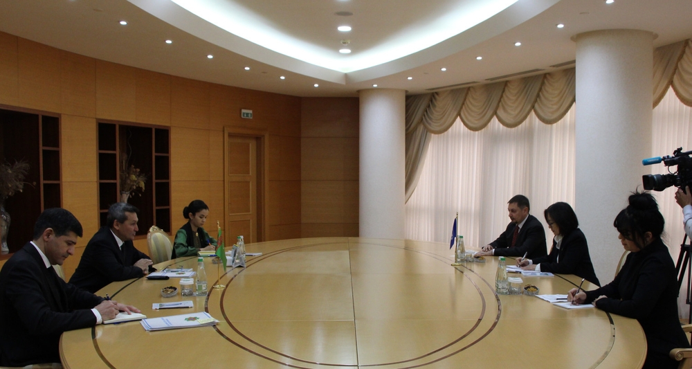 A meeting with the UNDCO Regional Director for Europe and Central Asia was held at the Ministry of Foreign Affairs of Turkmenistan