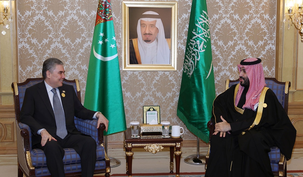 The National Leader of the Turkmen People Met with the Crown Prince, Prime Minister of the Kingdom of Saudi Arabia