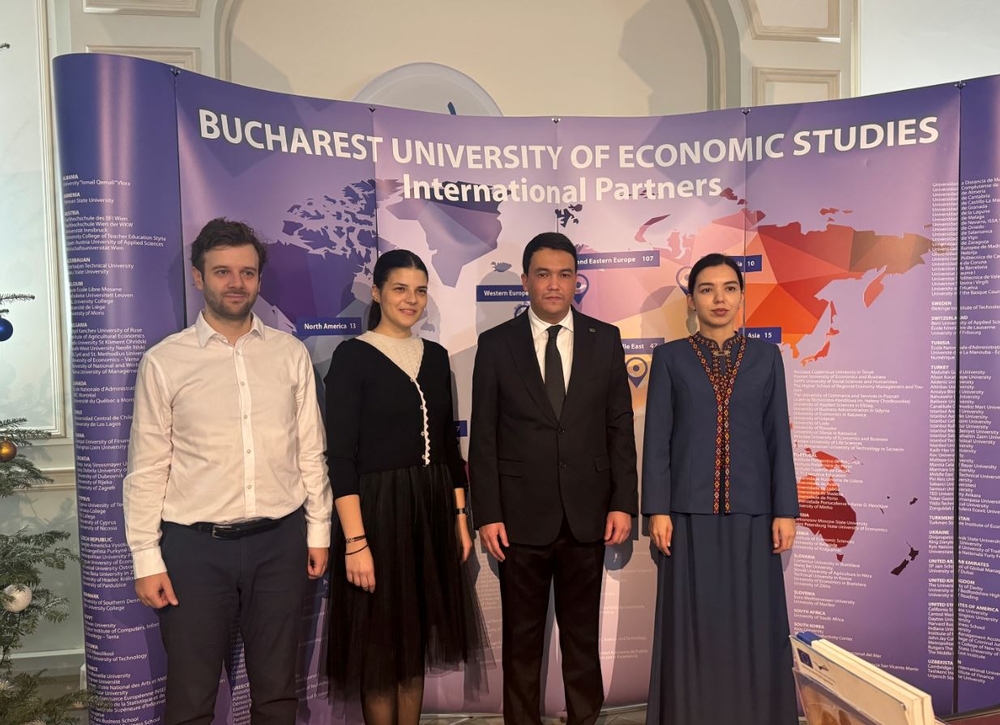Delegation from the International University for the Humanities and Development Meets with Bucharest University of Economic Studies Leadership