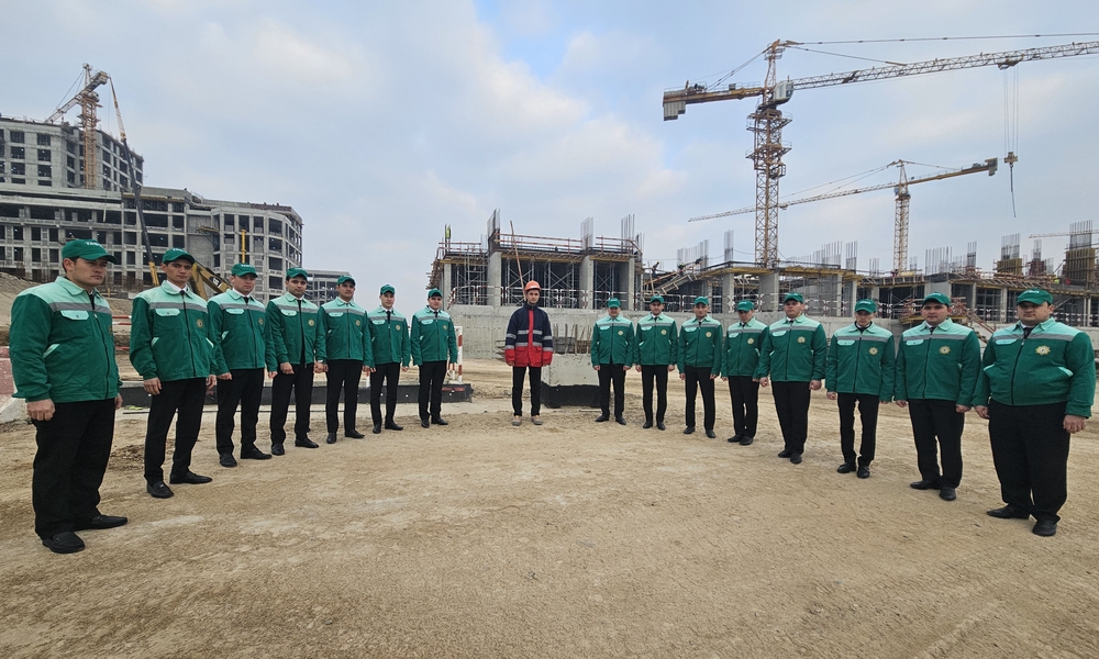 STUDENTS OF THE FACULTY OF ECONOMICS AND MANAGEMENT CONDUCTED A VISITING LESSON AT THE CONSTRUCTION SITE OF THE NEW COMPLEX OF THE TURKMEN STATE ARCHITECTURЕ AND CONSTRUCTION INSTITUTE