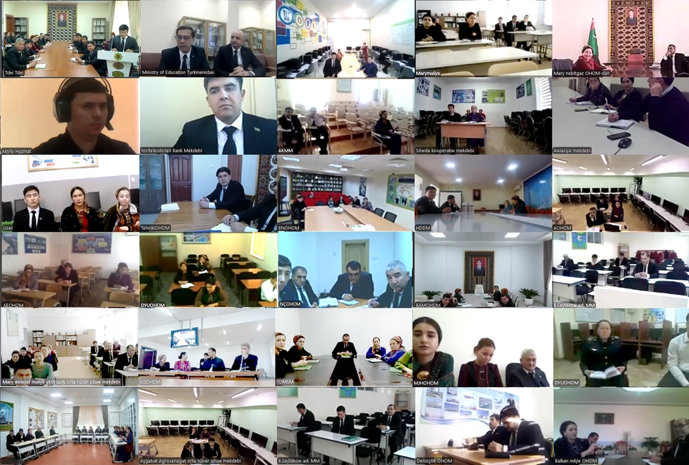Emeli aň boýunça webinar: Türkmenistanyň bilim ulgamynda täze tehnologiýalary ornaşdyrylýar