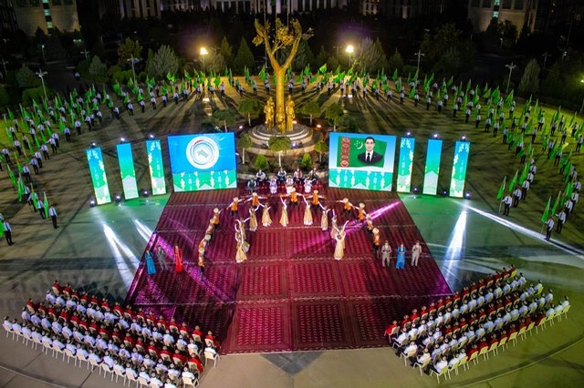 A festive musical ceremony was held in honor of the 32nd anniversary of the independence of Turkmenistan