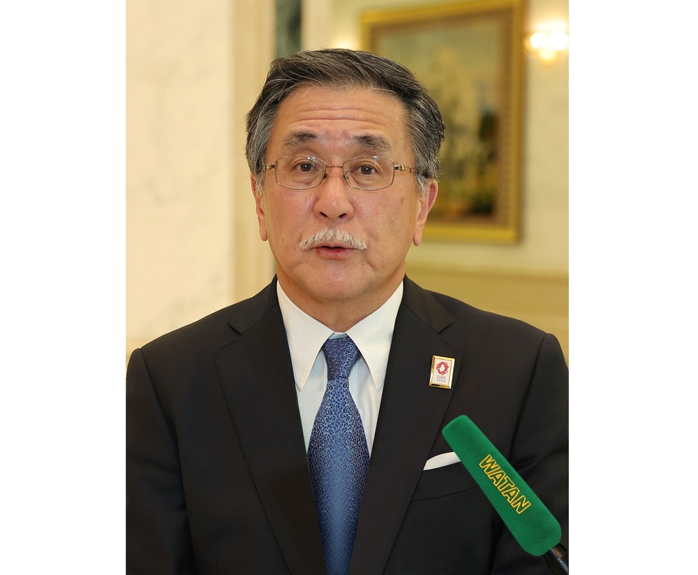 A meeting was held with the Chairman of the Turkmen-Japanese Committee for Economic Cooperation.