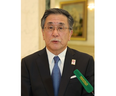 A meeting was held with the Chairman of the Turkmen-Japanese Committee for Economic Cooperation.