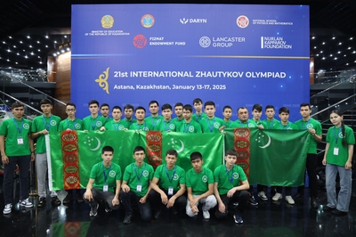 Turkmenistan’s School Students Participate in the 21st International Zhautykov Olympiad in the Republic of Kazakhstan