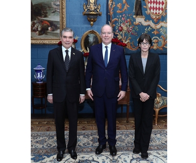 Hero-Arkadag Meets with Prince Albert II of Monaco