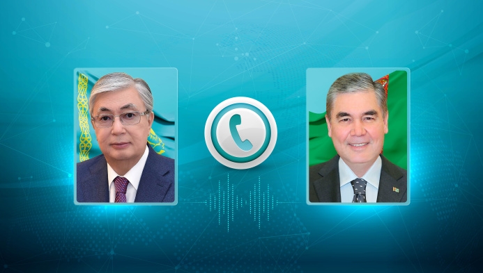 A telephone conversation took place between the Chairman of the Halk Maslahaty of Turkmenistan and the President of the Republic of Kazakhstan Kassym-Jomart Tokayev 