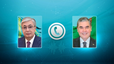 A telephone conversation took place between the Chairman of the Halk Maslahaty of Turkmenistan and the President of the Republic of Kazakhstan Kassym-Jomart Tokayev 