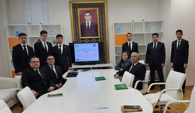 A round table discussion was held at the Yagshygeldi Kakayev International oil and gas university to discuss the planned tasks of the ESGCA project, implemented within the framework of the European Union's Erasmus+ program.
