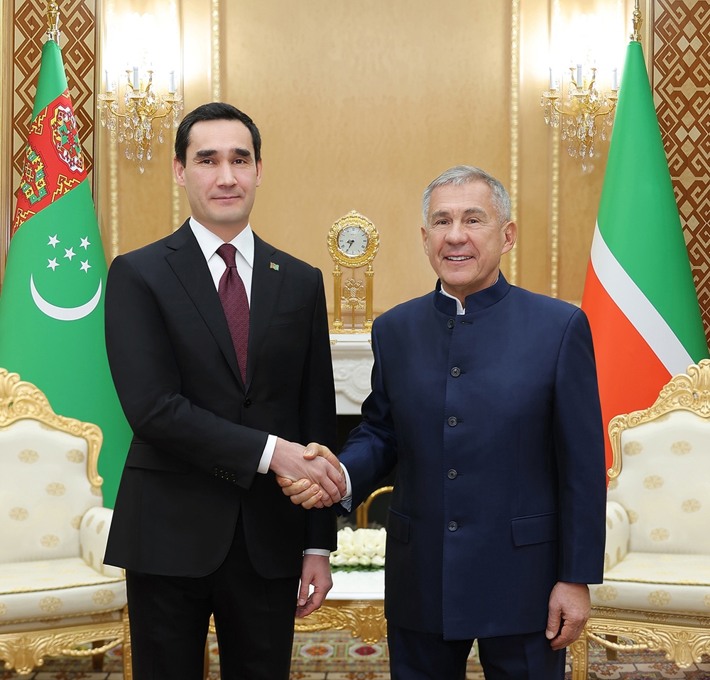 President meets with President of the Republic of Tatarstan of the Russian Federation, Rustam Minnikhanov