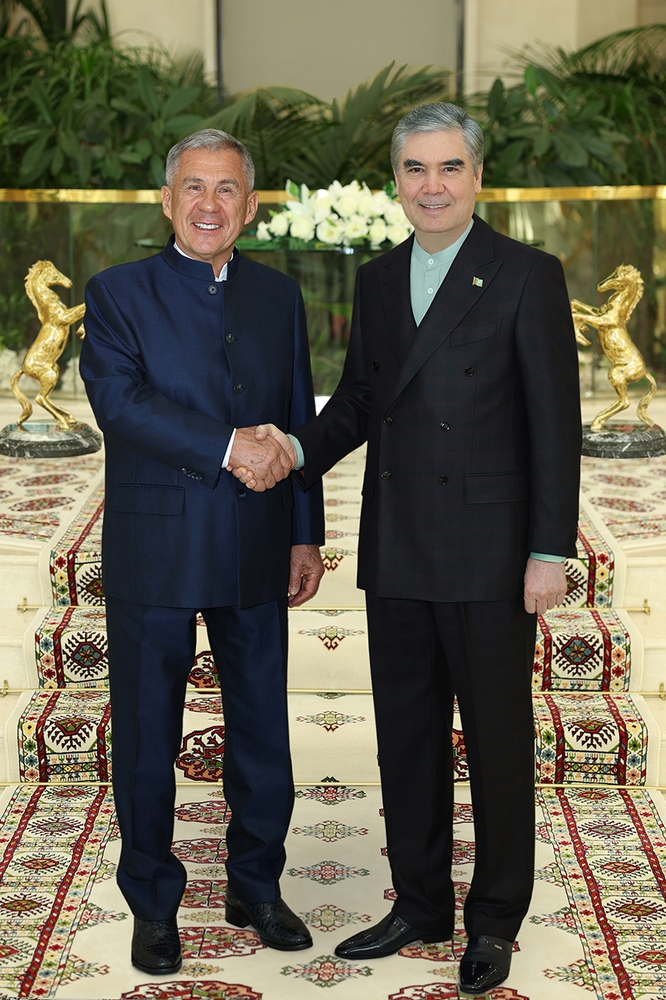 A meeting took place between Hero-Arkadag and the Head of the Republic of Tatarstan, Russian Federation