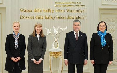 Hero-Arkadag Held a Meeting with Representatives of Major International Financial Organizations