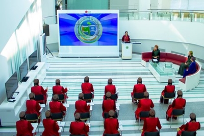   In the era of Revival of a new epoch of the powerful state, in the year of "International Peace and Trust" on March 14, an educational meeting organized by the primary Women's organisation of the Yagshygeldi Kakayev International Oil and Gas University was held among students on the educational significance of the participation of our Hero-Arkadag with live congratulations in the ceremony of celebration the in honour of the beautiful women of our Motherland on the occasion of International Women's Day 