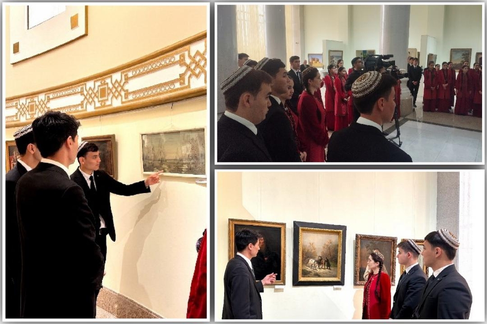 18-19-njy asyrlardaky şekillendiriş sungatynyň sergisi: Talyplaryň we mugallymlaryň Türkmenistanyň Beýik Saparmyrat Türkmenbaşy adyndaky şekillendiriş sungaty muzeýindäki tejribe okuwy