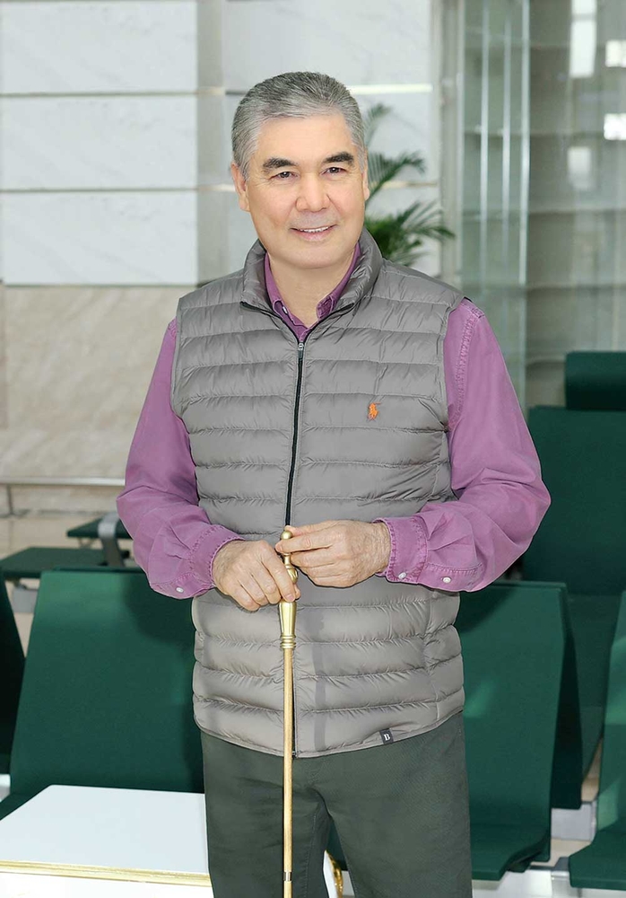 Hero-Arkadag Reviews the Progress of the New International Airport Construction in Jebel