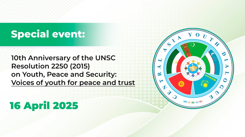 On the initiatives of Turkmenistan, The Second Meeting of the Dialogue of the Youth of Countries of Central Asia will take place at the UN Headquarters