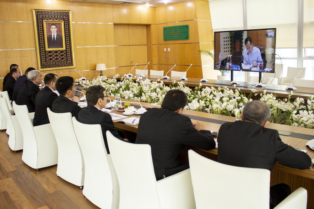 Working meeting via videoconference on construction and installation works of the "Lu Ban Workshop" project