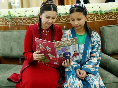 Mekdep okuwçylarynyň II Halkara matematika olimpiadasyna gatnaşyjylar paýtagtymyza geldiler