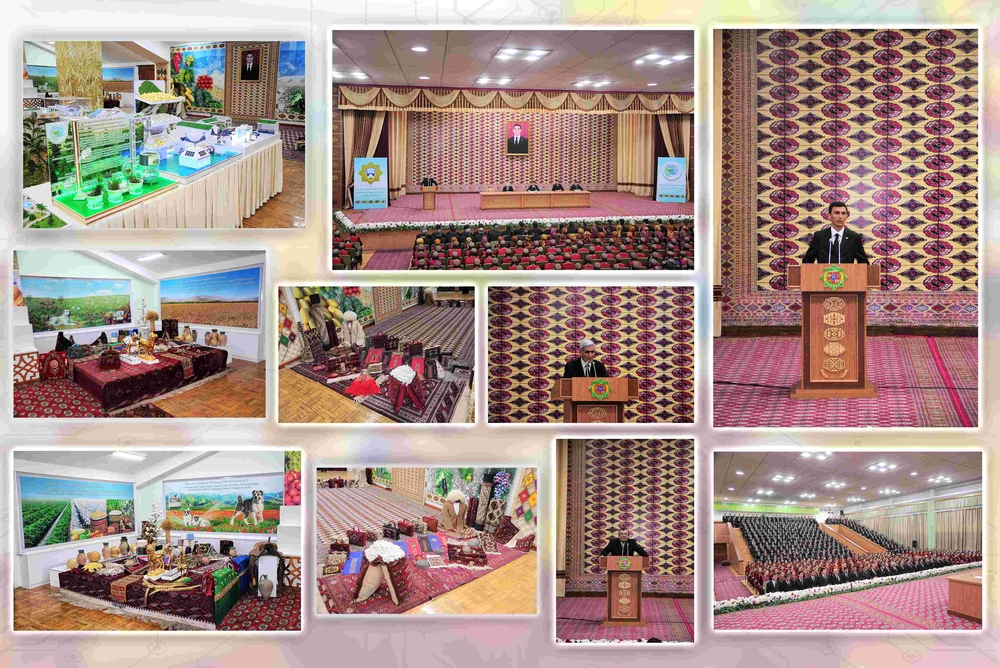 TÜRKMEN BEDEWINIŇ MILLI BAÝRAMY MYNASYBETLI SERGI WE YLMY-AMALY MASLAHAT GEÇIRILDI