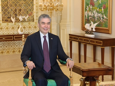 The National Leader of the Turkmen people meets with Monaco advisor and discusses bilateral ties