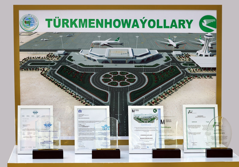 Four International Certificates Issued to the New Airport in Balkanabat