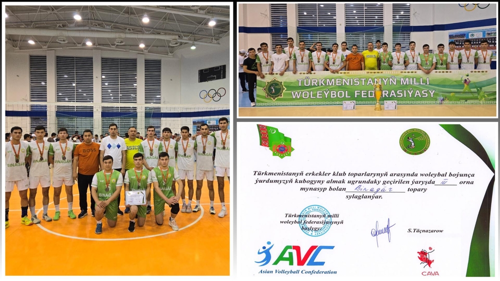 WOLEÝBOL TOPARYNYŇ GAZANAN ÜSTÜNLIKLERI