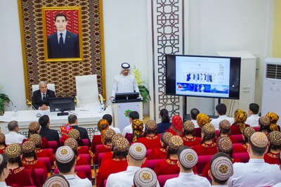 Ambassador Extraordinary and Plenipotentiary of the United Arab Emirates to Turkmenistan held a seminar at the Yagshygeldi Kakayev International Oil and Gas University