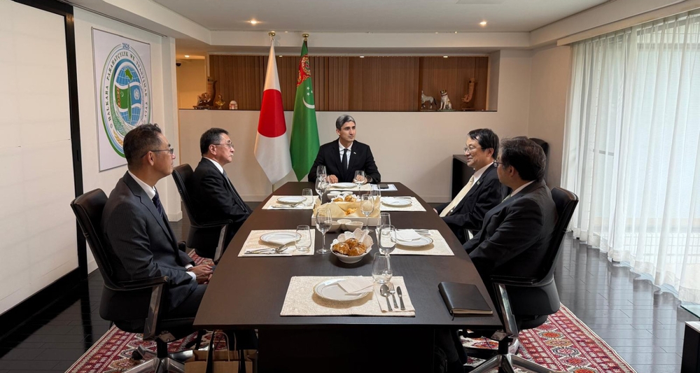 A meeting of the Ambassador of Turkmenistan with President of Tsukuba University and the Chairman of the Japan-Turkmen Joint Committee for Economic Cooperation